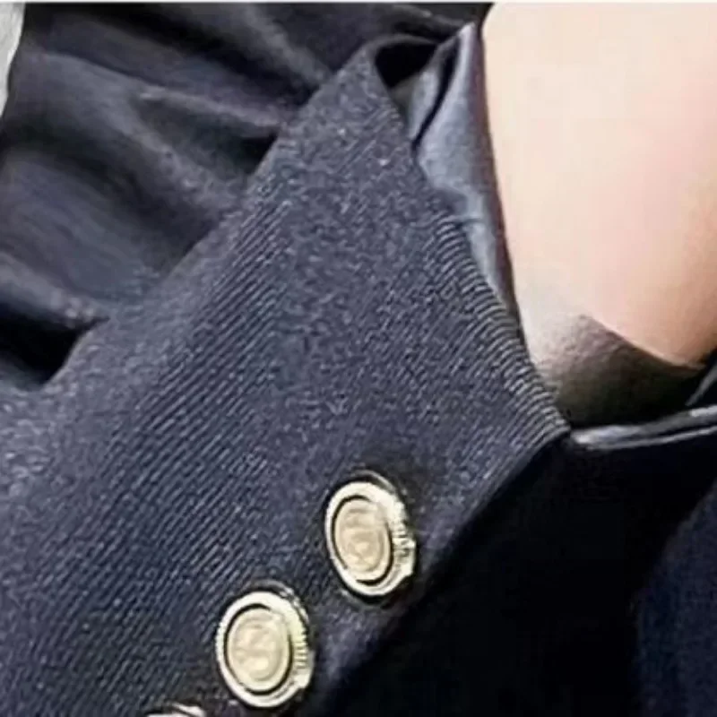 2023 New Goddess Fan Suit Autumn and Winter Fashion New High-end Small Suit Temperament Broadcast Host Dress Work Clothes S-4XL