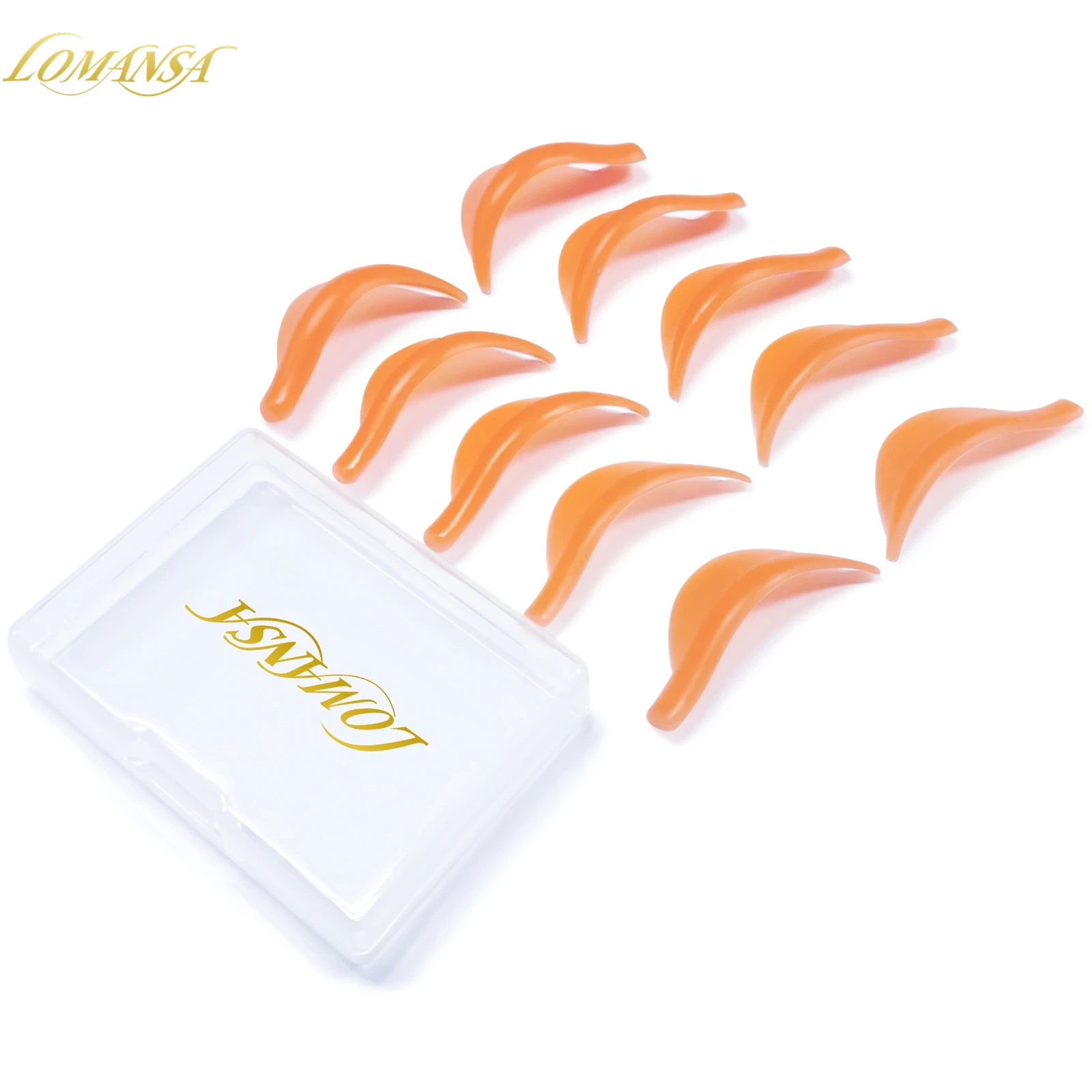 Description Picture 6 of itemLomansa 5 Pairs U Curl Silicone Eyelash Perm Pads Sticky Lashes Rods Shield Lifting 3D Eyelash Curler Accessories Makeup Tools