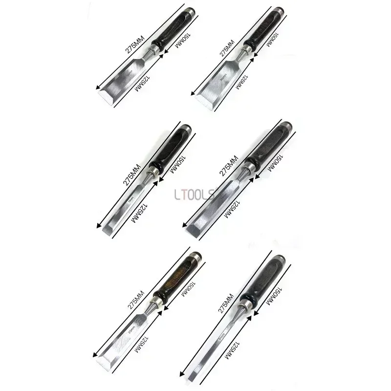 Wood Carving Knife Chisel Carpentry Flat Chisels High-grade DIY Professional Sculptural Cutter 6/10/12/19/25/32mm Woodcut Tools