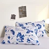 Printed Pillow Cover 2pcs Pillowcase 48x74cm Pillow Sham for Home Bed Pillowslip Rectangle Cushion Cover funda almohada 5
