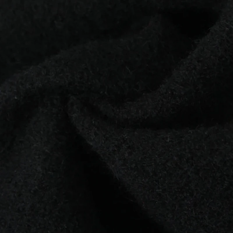 Plus Size Women's Woolen Jacket Premium French 3D Cutting Splice Suede Slim Waist Lapel 100% Sheep Wool Coat Autumn 2025