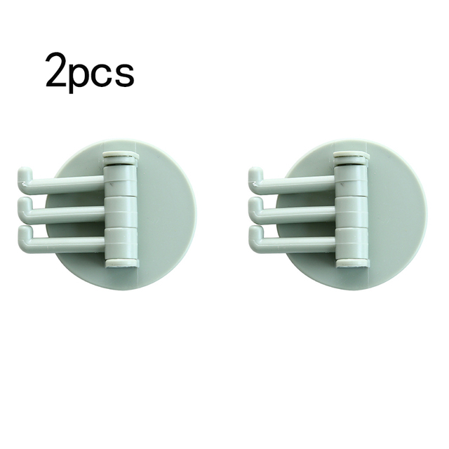 Branch Rotatable Seamless Adhesive Hook Strong Bearing Stick Hook Kitchen Wall Hanger Bathroom Kitchen supplies Hooks
