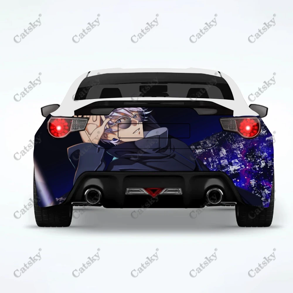 

Аниме наклейка на заднюю часть автомобиля, модификация внешнего вида, подходит для детской модели