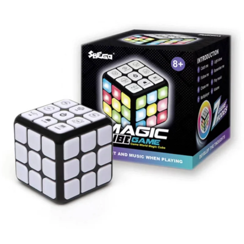 Magic Cube Educational Toys Pass The Threshold Sound Light Antistress Electronic Music Game Interactive Toys for Kids