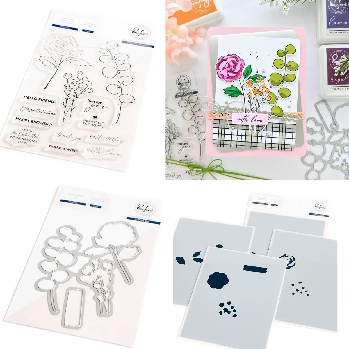 

2023 April Arrivals With Love Metal Cutting Dies Clear Stamps Stencil Mold Craft Decoration Embossing Template Greeting Card