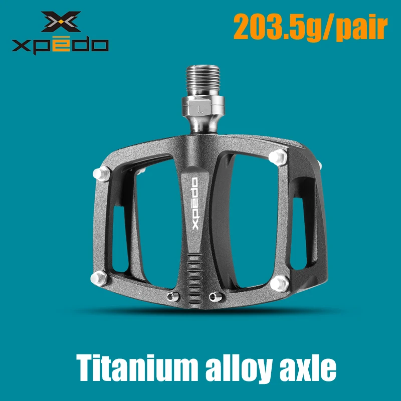 XpedoC260bicyclepedalTitaniumalloyshaftflatpedalUltralight203