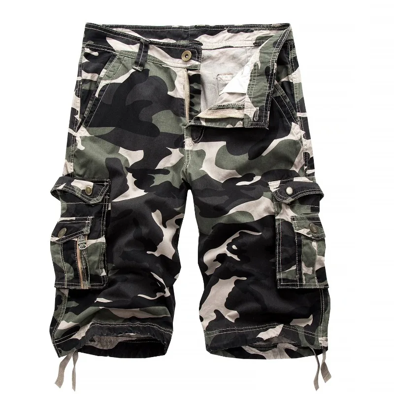 Workwear Men's Camouflage Pants Shorts Men's Five Pants Camouflage Pants Shorts Beachwear