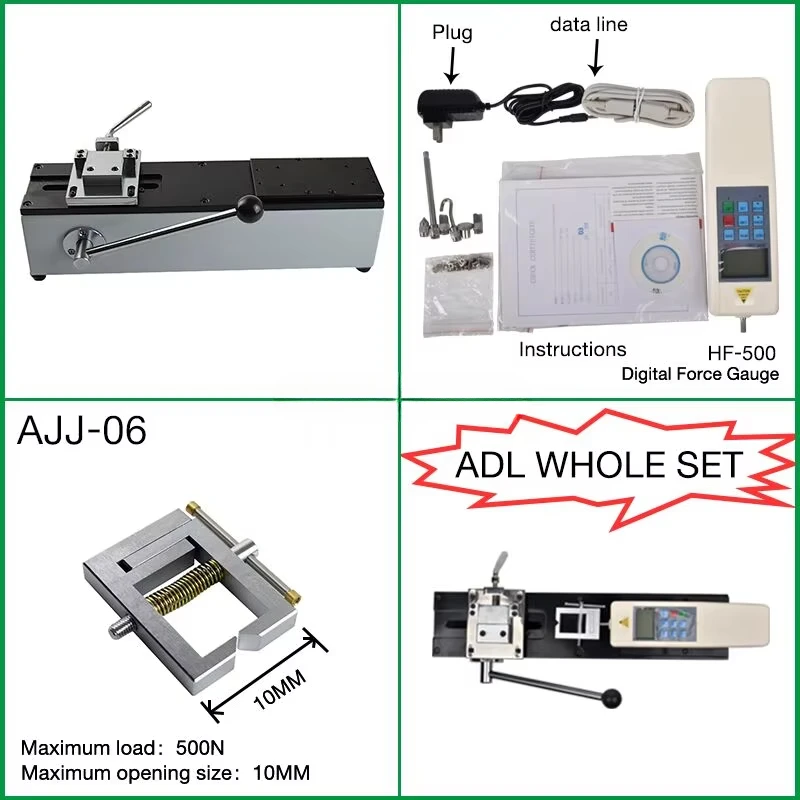 500N Digital Pull Force Tester High Precision Force Gauge Push Pull Gauge Tester