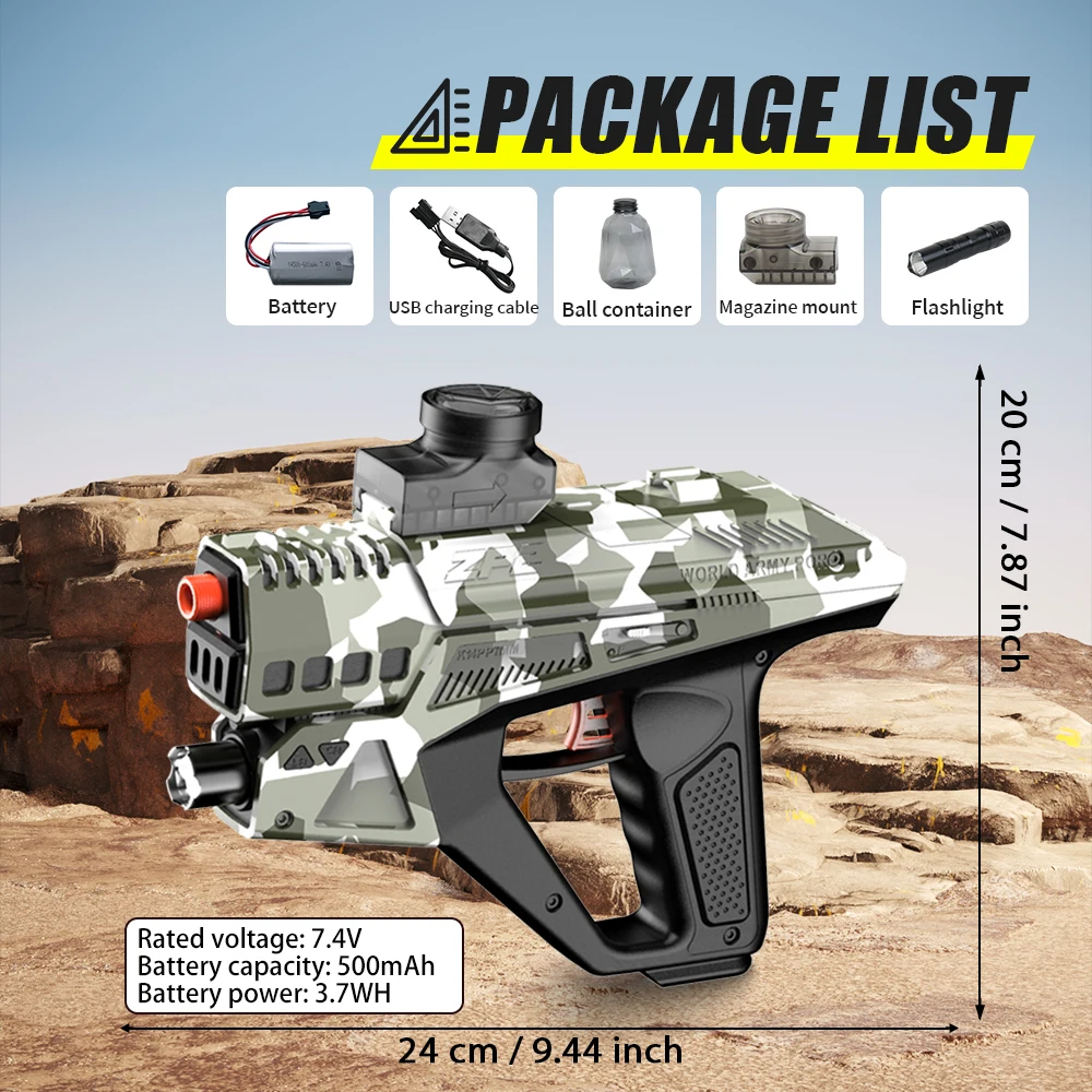 مسدس جل كهربائي عالي السرعة للقمر الصغير، مصمم للت...