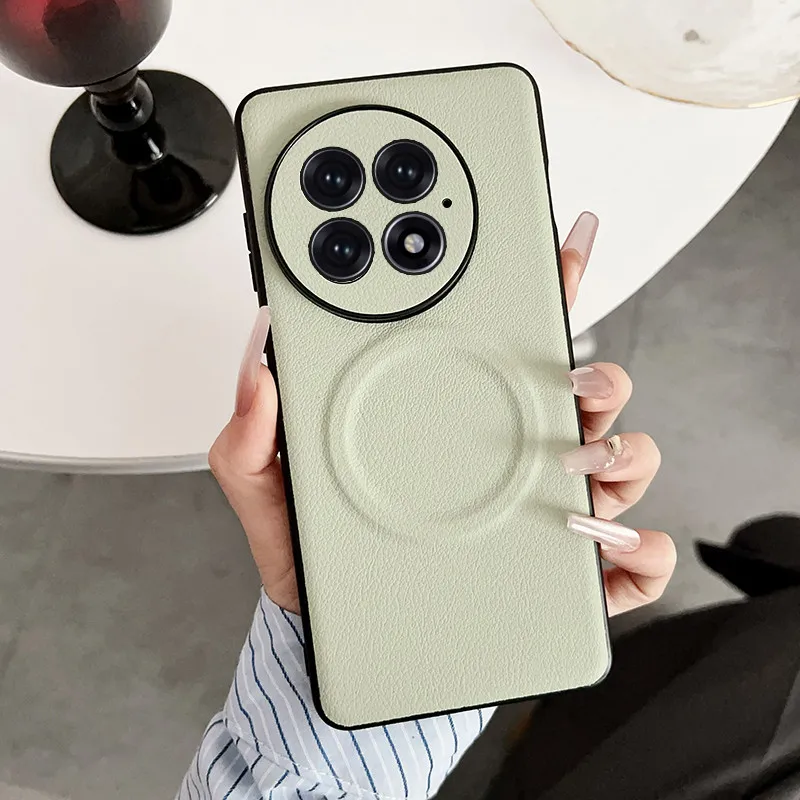 Ultra-Thin Anti-Slip Leather & PC Suction Cover Case