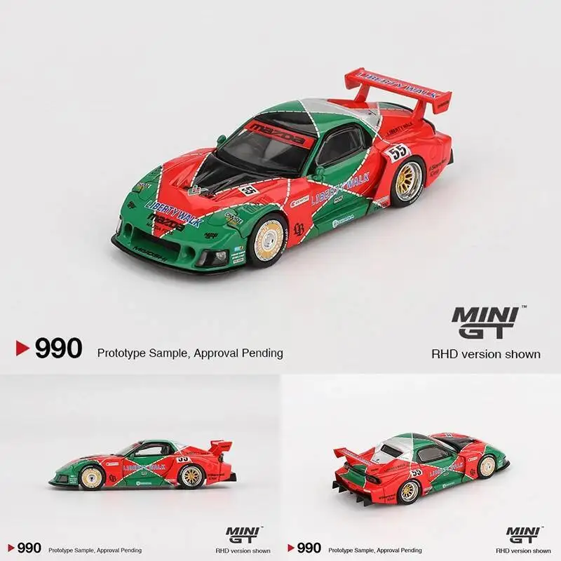 MINIGT 990 In Stock 1:64 LBWK Mazda RX7 LB Super Silhouette 787B