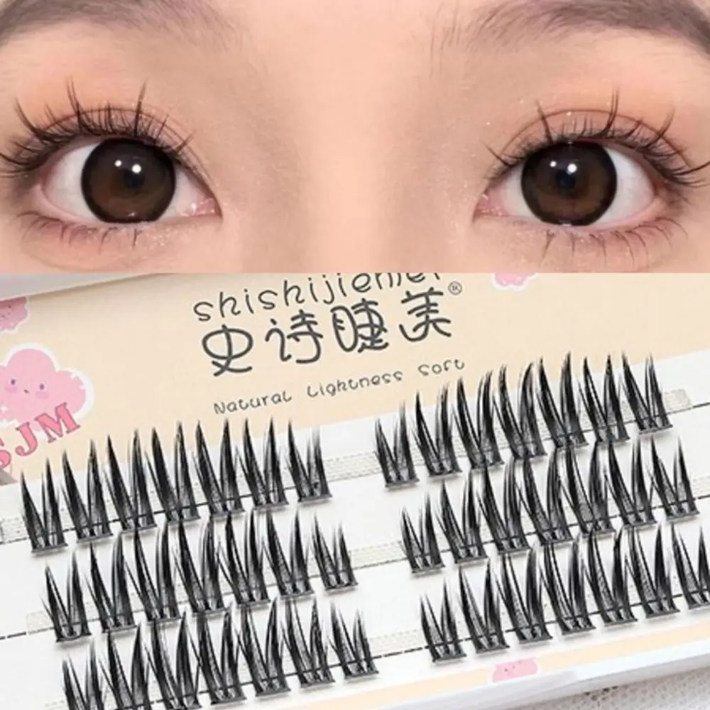 

Natural Individual Eyelashes Caricature Dense Thick Simulation Eyelashes Eye Makeup Single Cluster False Eyelashes Women