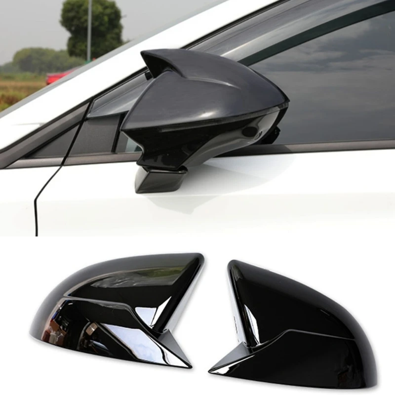 

2pcs Car Side Wing Mirror Cover Case Compatible for MG4 EV2022-2024 Rear View Mirror Housing Trim Protections Trim R2LC