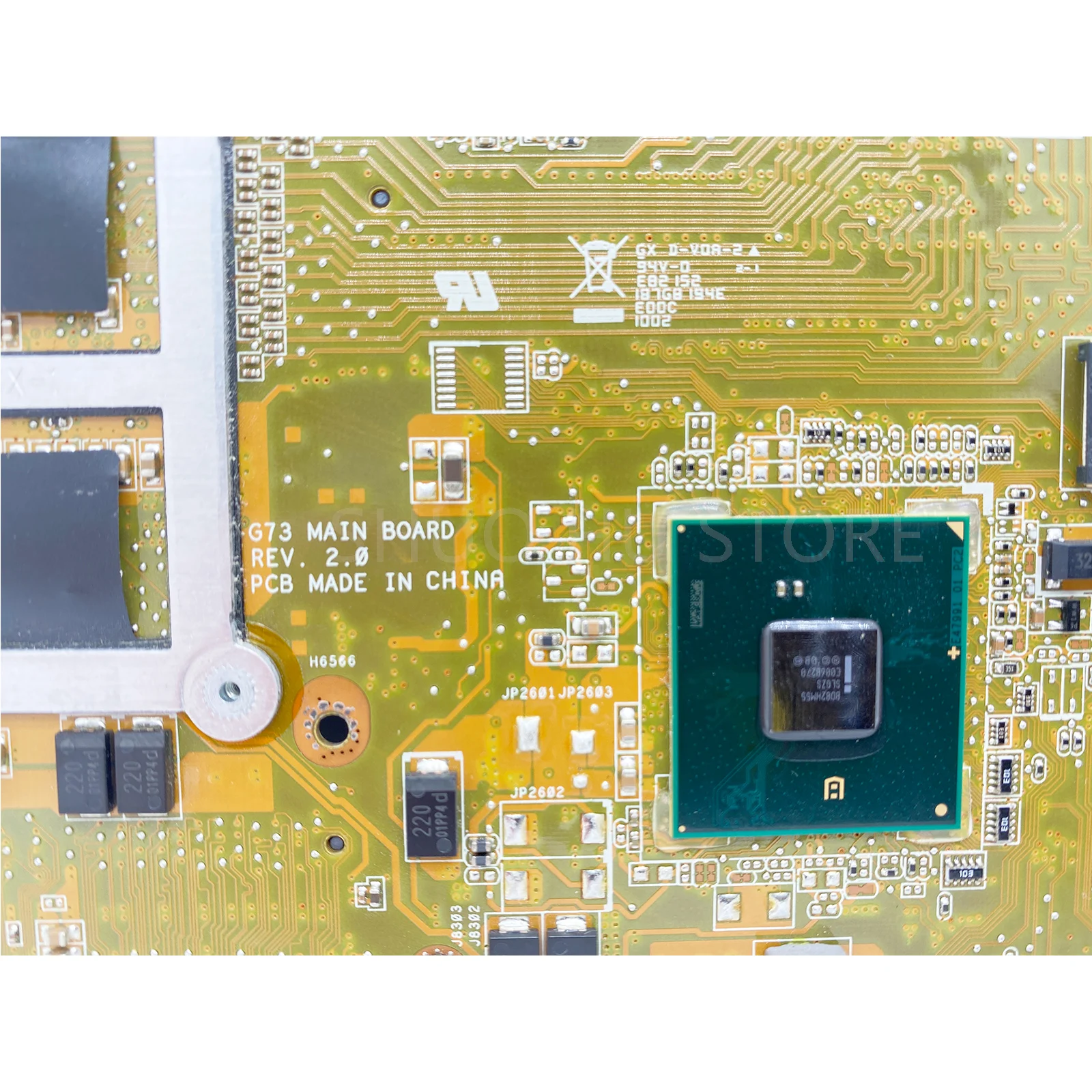 Computador Portátil Mainboard para Asus Slots Ddr3 G73 G73j Placa-mãe 60-ny8mb1200 Rev: 2.0 Hm55 Testado 100% Função G73jh Placa-mãe para notebook - Imagem 4