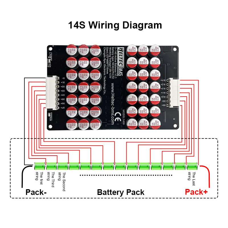 5A battery cell balance module 4s 3S 5S 6S 7S 8S 12S 13S 16S 20S 21S for Ternary