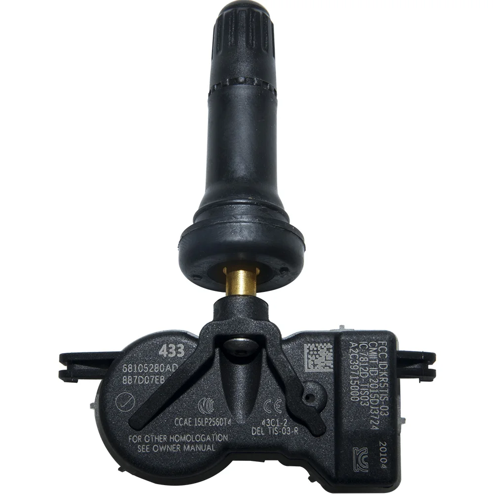 Фото Для DODGE Дротика JEEP RENEGADE CHRYSLER 200 FIAT 500X датчик давления в шинах 433 МГц TPMS 68105280AC 68105280AD 68105280AF №2