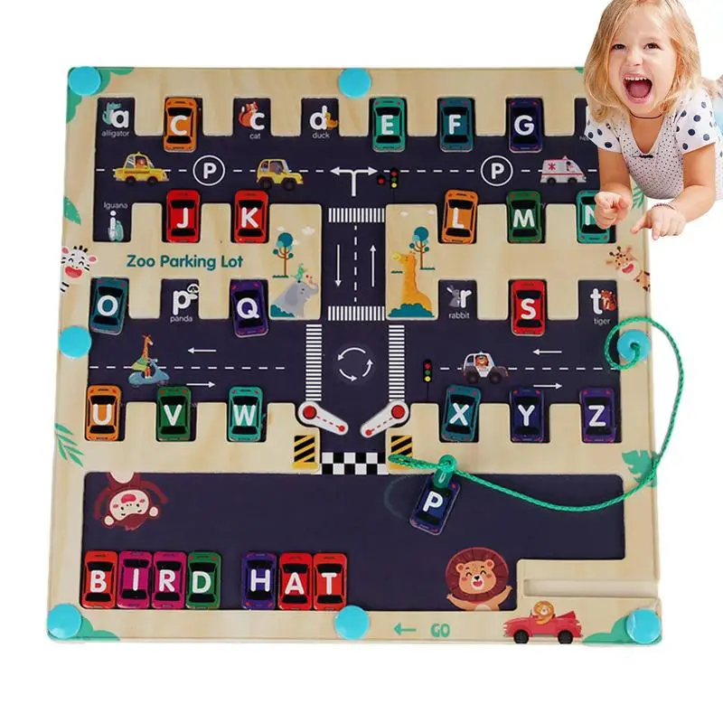 

Wooden Memory Game Transportation Theme Funny Maze Game Cute Magnetic Board Game Educational Toy To Cultivate Fine Movements