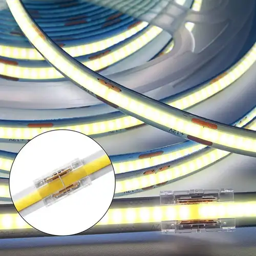 COB LED Wire Connector 5 8 10mm Connection Solderless Mini Buckle FCOB RGB CCT LED Strip Lights 2 3 4 Pin No Dark Area Connector - Image 5