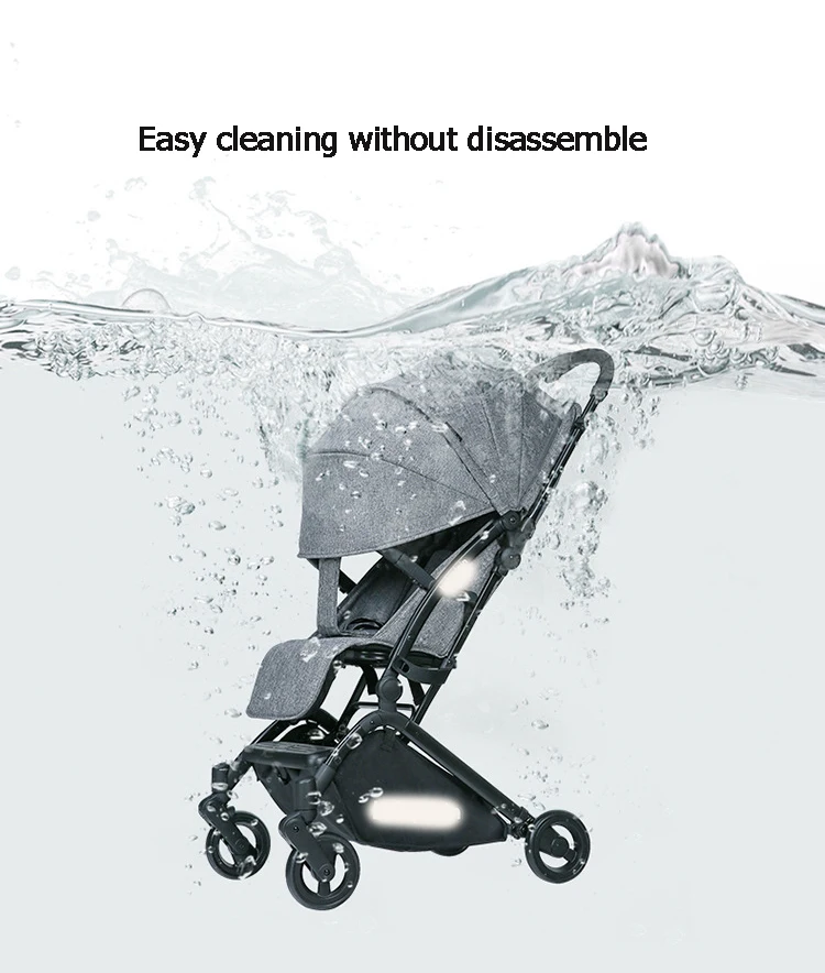Foldable Stroller EN1888 One Button to Fold 0-3 Years Lightweight Baby Travel Stroller
