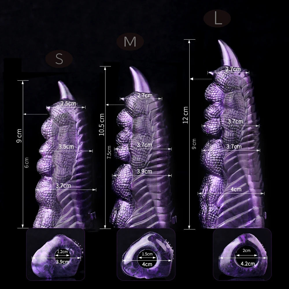 FAAK Dragon Claw Finger Sleeve Silicone Sheath Masturbator Prostate Massage Clit Stimulate Foreply Sex Toys Couple Flirting