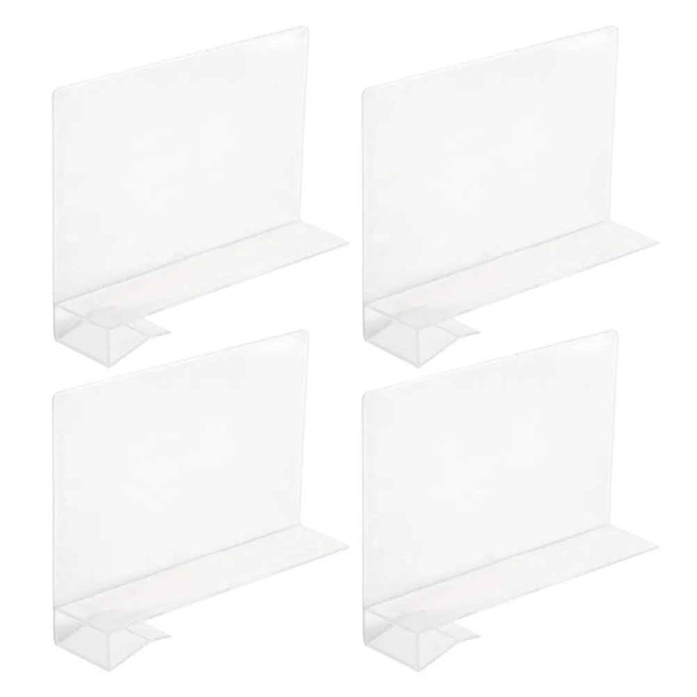 

4 Pcs Partition Plate Bookcase Clear Shelves Desktop Drawer Dividers for Clothes Shelf Organizer Bookshelf Splitter