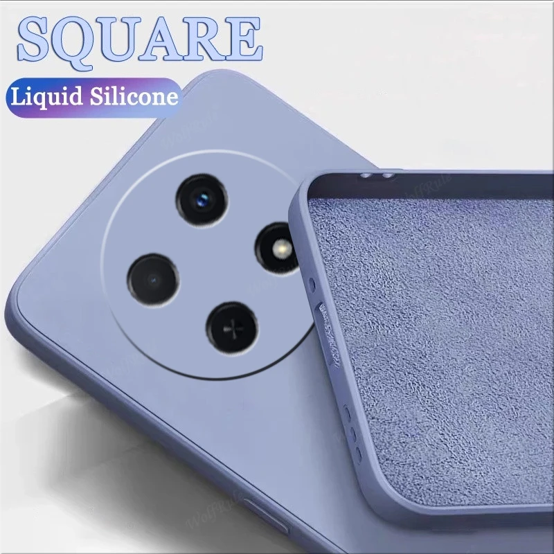 For Huawei Nova 12i Case Cover Huawei Nova 12i Capa Phone Back Bumper Shockproof TPU Liquid Silicone Soft Fundas Huawei Nova 12i 4