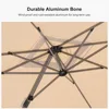 Patio Umbrella with Base Included, 9ft Outdoor Aluminum Cantilever Umbrella with 360° Rotation, Aluminum Large Offse 3