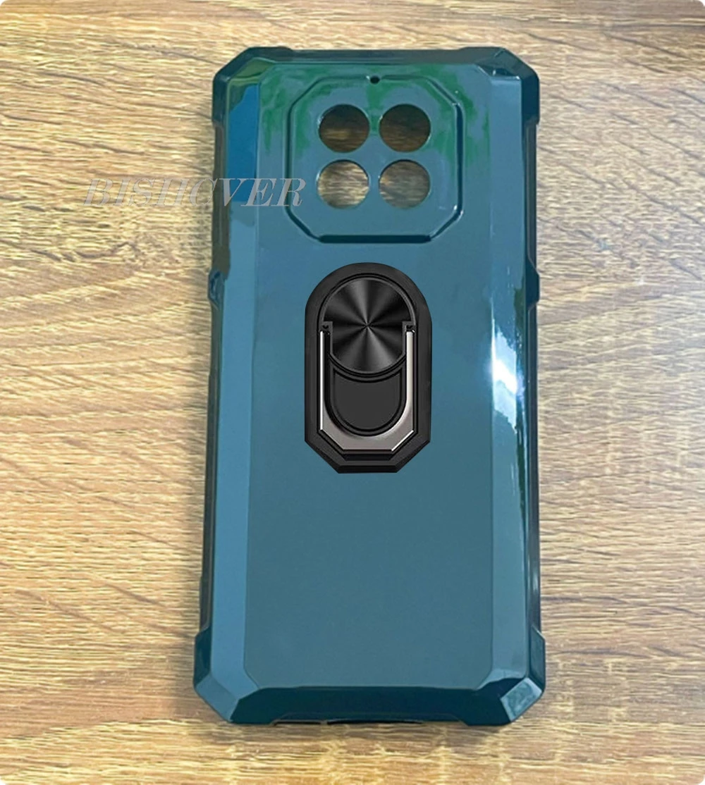 Durable Silicone Phone Case with Back Ring Holder