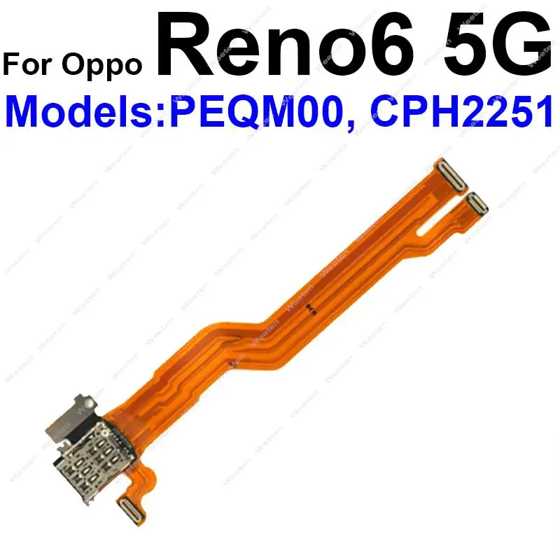 SIM Card Tray Flex Cable For Oppo Reno 6 7 7SE 8 Pro Plus 5G LCD