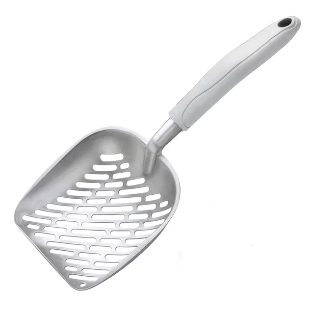 Aluminum Alloy Durable Long Handle Cat Litter Scoop Garbage Sand Scoop Pet Cleaning Tool Cat Supplies 4