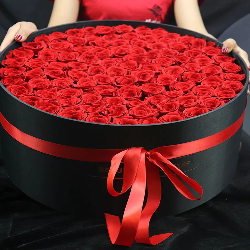 

Room DecorLovTernEternal Rose Home Decoration Valentine's Day Thanksgiving Teacher's Day 99 Flowers/Box