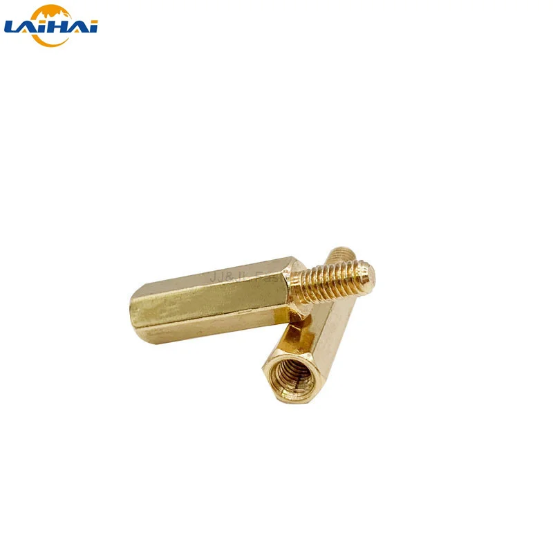 Hex Standoff Solid Brass Copper M2 M2.5 M3 M4 Hexagon Pillar M-F F-F Male-Female Female Spacer for PCB Board 10/50pc