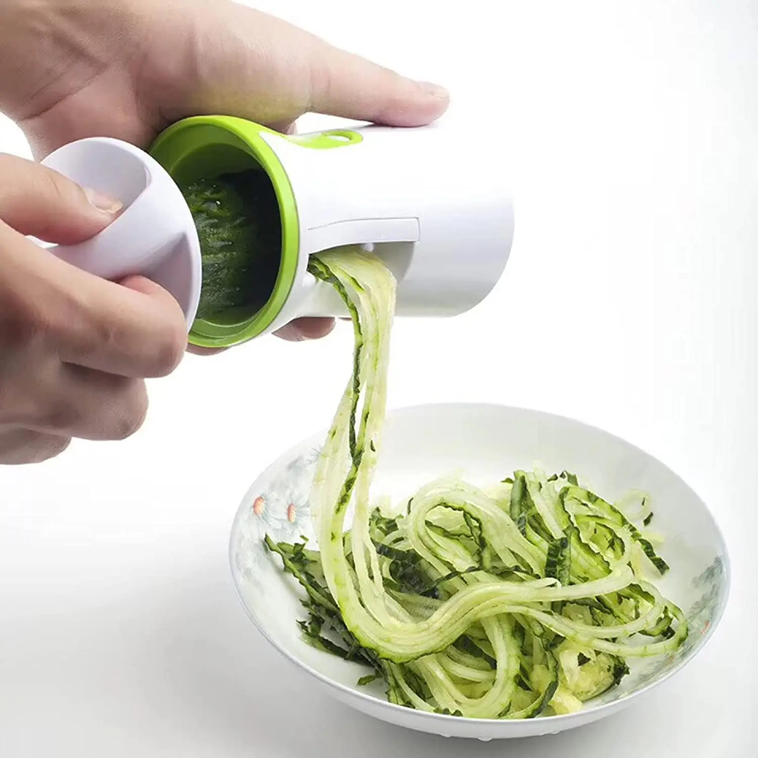 3-in-1 Handheld Vegetable Spiralizer – Carrot & Zucchini Noodle Cutter 2