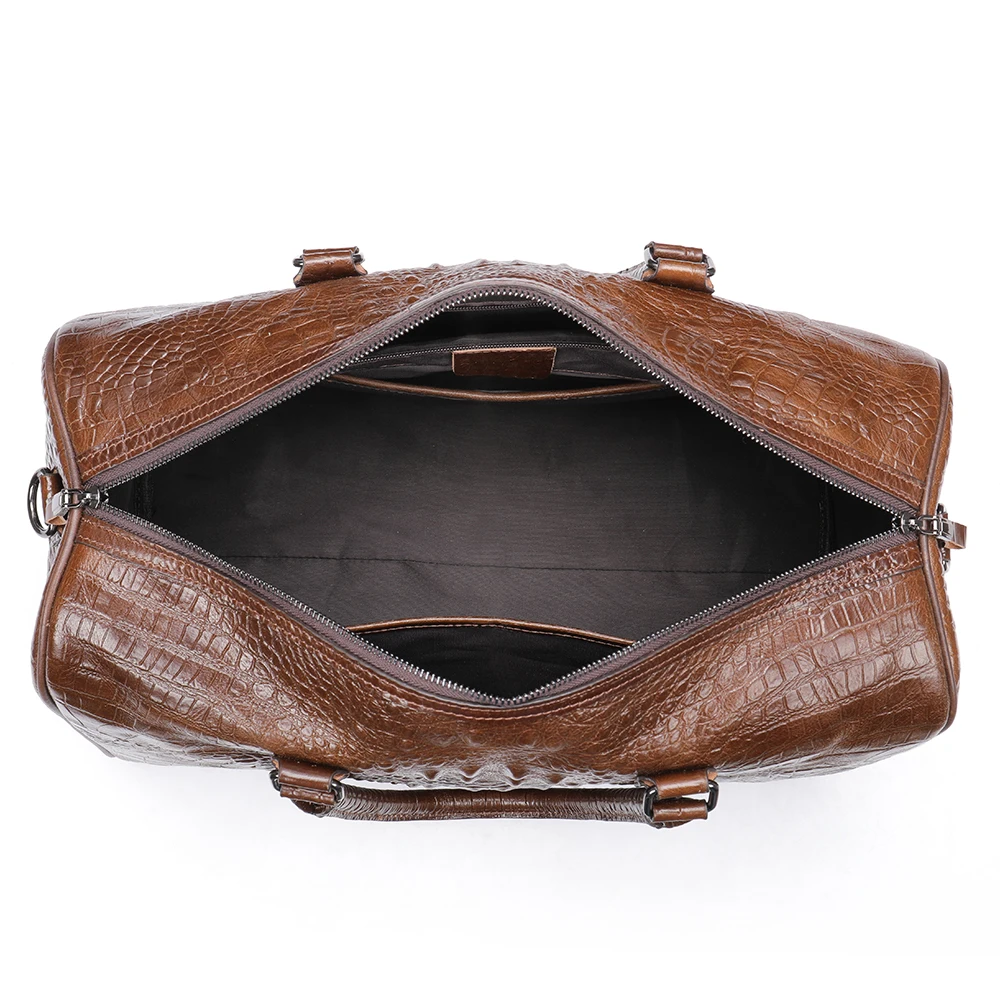 WESTAL Croco Designer Travelling Bag for Men Large Carry-on Luggage Duffle Travel Totes Men's Shoulder Bags Sport Weekend Bags