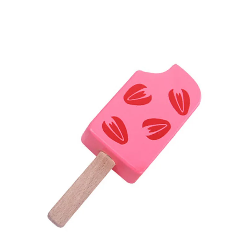 Wooden kitchen toys pretend play house ice cream food simulation kitchen magnetic food play house educational toys for children educational toys kitchen toys pretend kitchen toys pretend food toys wooden ice cream playset