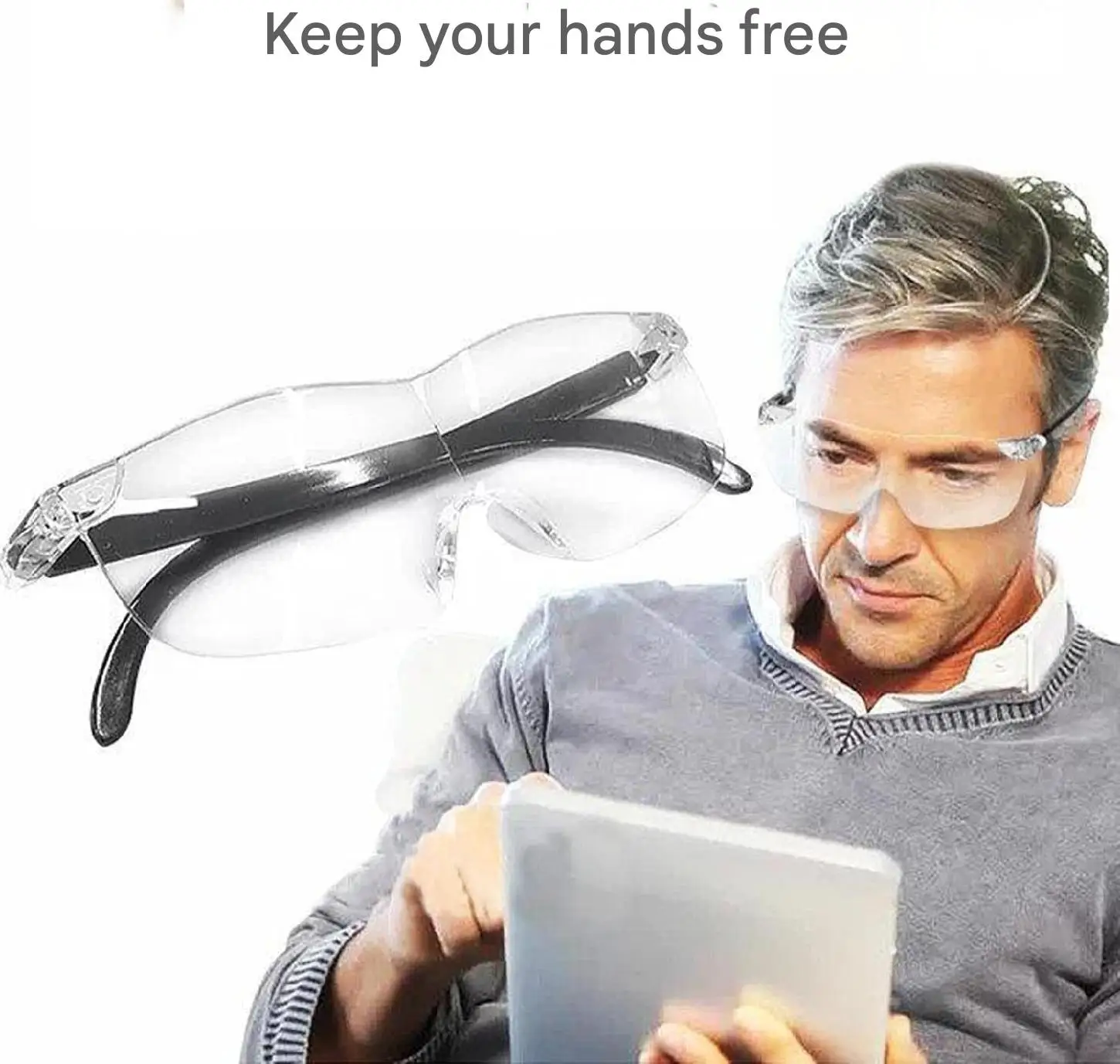 magnifying glass reading magnifier 300% Magnifying Glasses Reading Magnifying Glasses Portable Reading Magnifier with Glasses Case for Close Work Anti-Blue Light