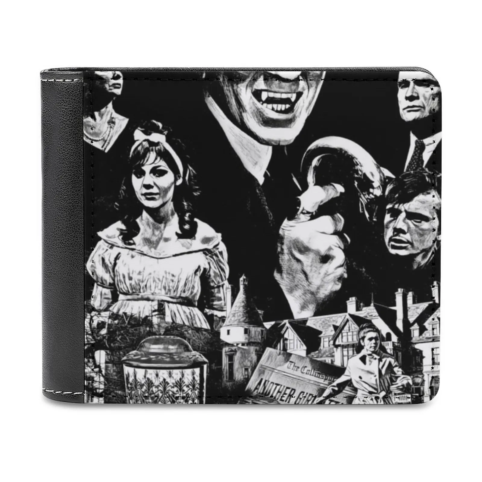 

Кожаный кошелек 1967, мужской кошелек, кошелек с зажимом для денег, темные тени, 1967 персонализированный кошелек с узором, кожаные кошельки, подарок для мужчин