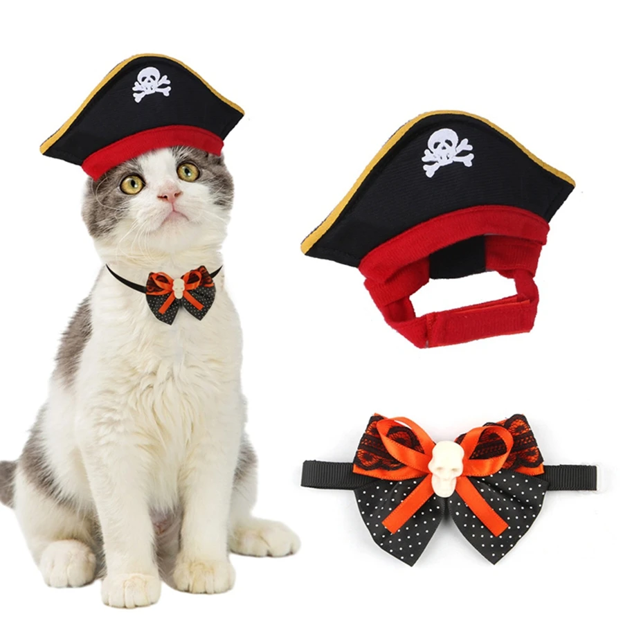 Halloween Pet Atmosphere Clothing and Accessories Set Halloween Cat Dress Up