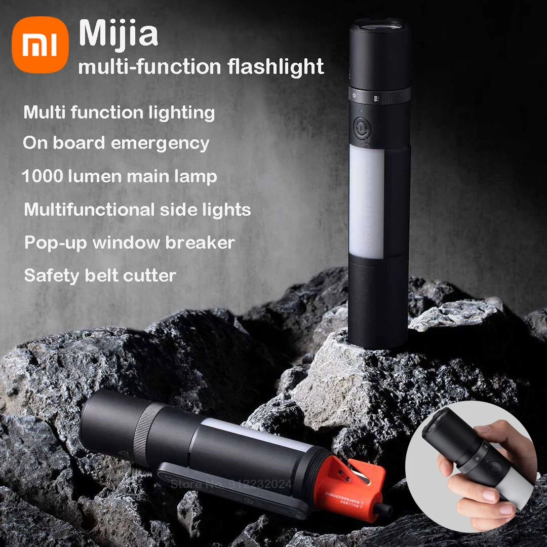 Xiaomi mijia multi function flashlight 1000 lumens 240m range with