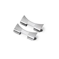 Stainless Steel Curved End Link Strap Adapter Accessories (2 - Pack) (24mmx9mm)