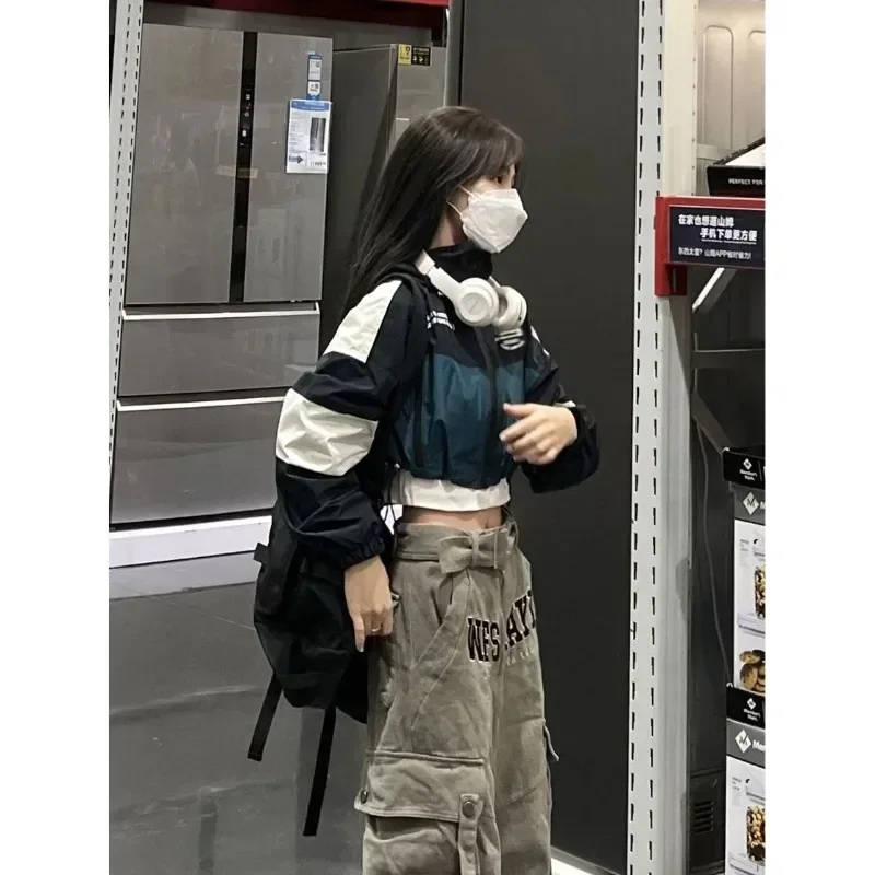 

Cropped Bomber Jacket Women Windbreaker Korean Reviews Many Clothes Streetwear Kpop Oversize Hooded Zip-up Jackets