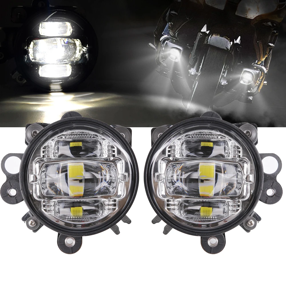 Dot Approved Motorcycle Waterproof Led Fog Light Lamp With Mounting