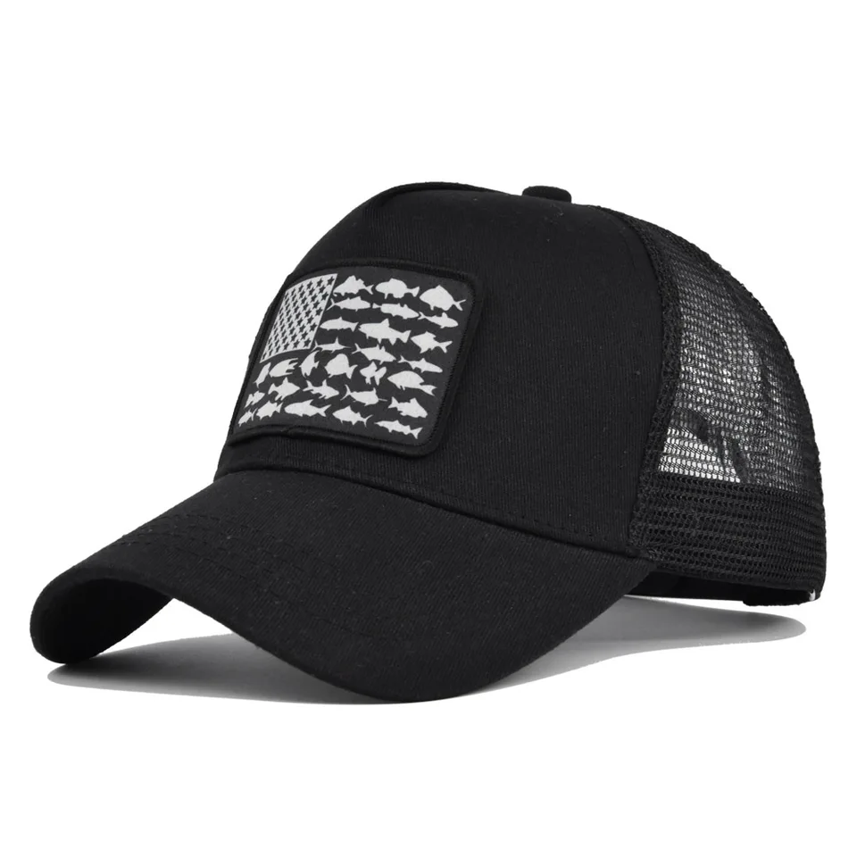 Cappello Da Camionista Snapback Con Bandiera Americana, Grigio, Regolabile, Uomo