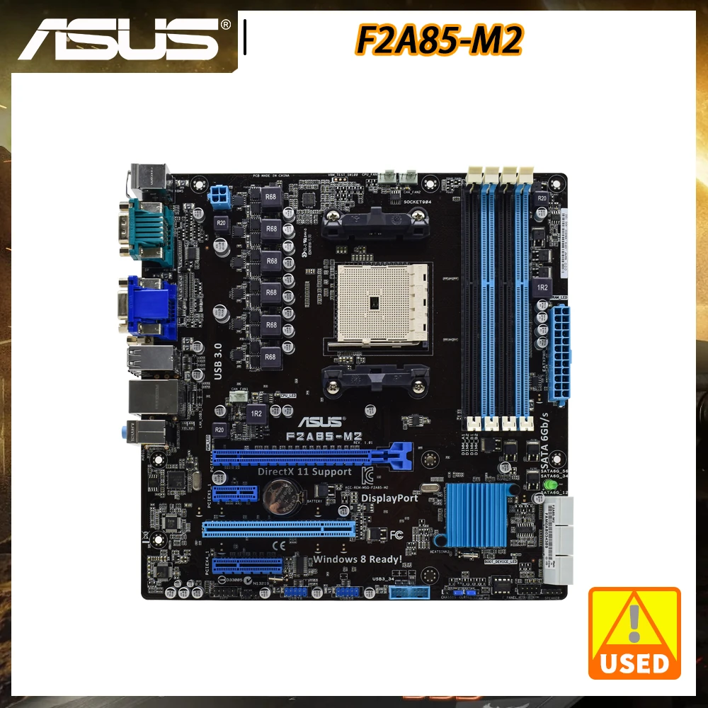 Asus F2a85-m2 Socket Fm2 Amd A85x Chipset Ddr3 64gb Sata 6gb/s Dvi Usb3.0  Pci-e 2.0 X16 Slot Micro Atx Desktop Motherboard Kit - Motherboards -  AliExpress