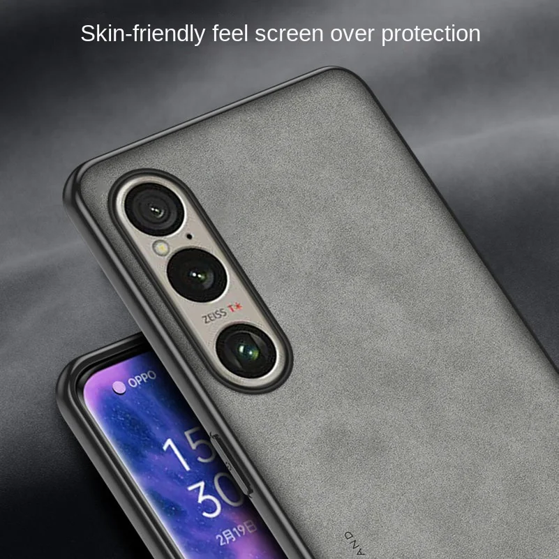 Elegant Leather Suede Protective Phone Case - Hard Slim Cover