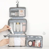 Waterproof Hanging Hook Toiletry Bag Large Folding Handbag Travel Makeup Cosmetic Razor Storage Organizer Case Bathroom Supplies 2