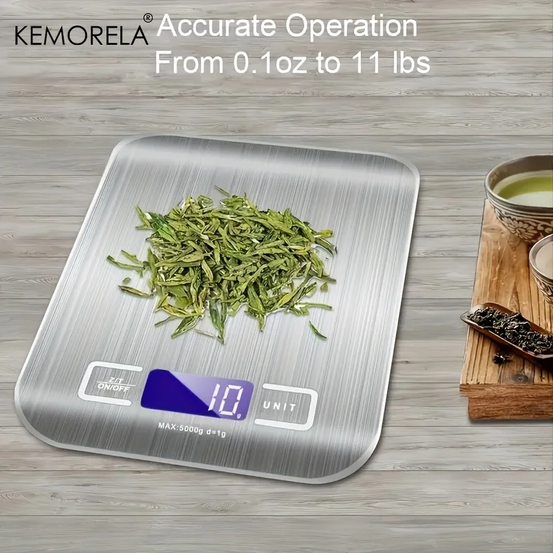 5kg/10kg Stainless Steel Electronic Scale Kitchen Scale Household Food  Fruit Snack Weighing Baking Tool - AliExpress