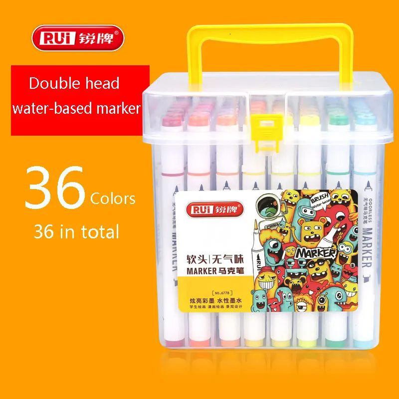 ColorIt 60 Dual Tip Art Markers Set for Coloring - Double Sided Artist