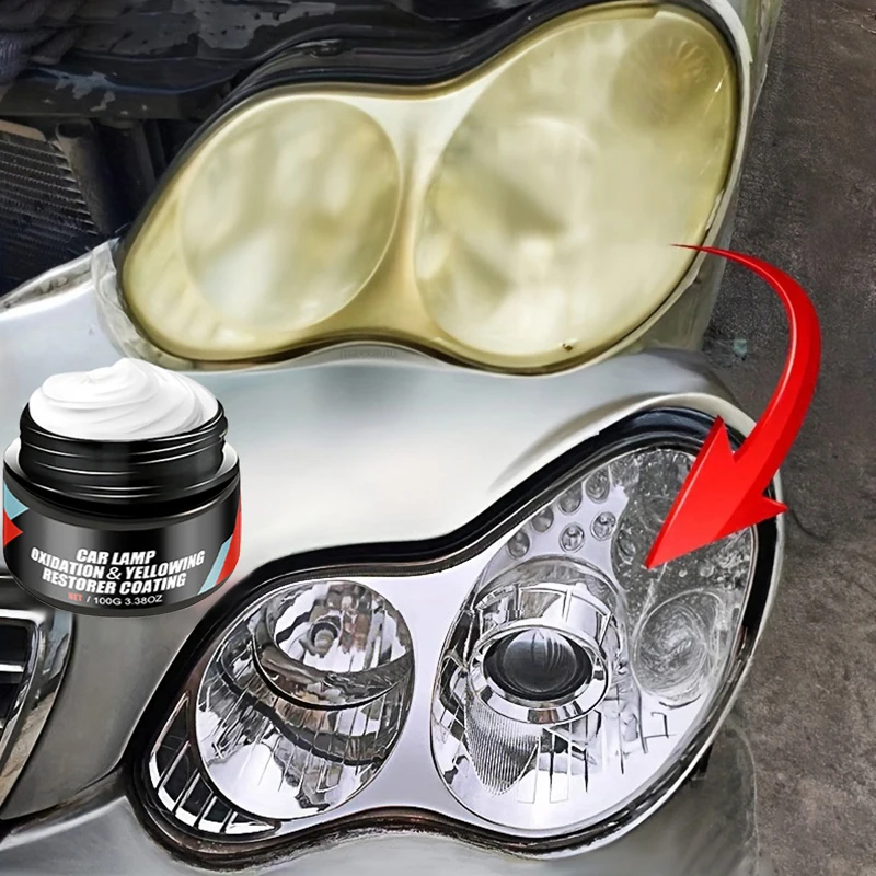 New Car Headlight Restoration Polishing Kit - Scratch Remover & Oxidation Cleaner Repair Paste for Headlamp Assembly 2025