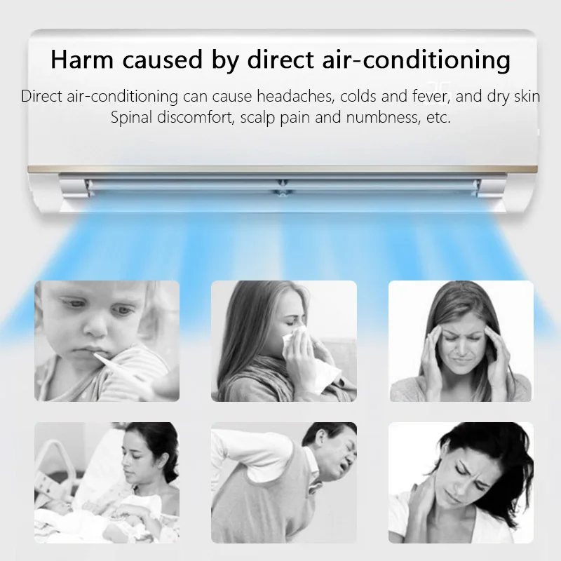 Air Conditioning Windshield Scalable Hanging-type Anti-direct Blowing Air Deflector Household Conditioning Baffle Windshield air conditioner wind deflector